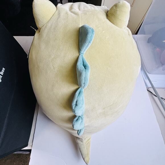 Squishmallows -Alec the Sea Monster Large Olive Green 16" - Picture 4 of 16